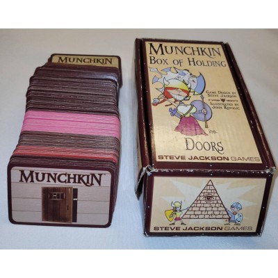 Munchkin card game with Box of Holding (DOORS)